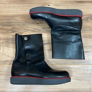 Jil Sander NAVY Leather Boot Women's 6 Color‎ Black.